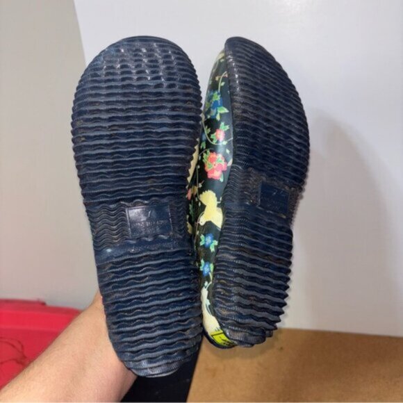 Western Chief Navy Clogs Womens 7 Birds Doves Slip On No Back Garden Boho Rubber - Picture 7 of 7